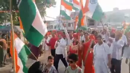 माण्डलगढ़: ऑपरेशन सिंदूर के साथ नारी शक्ति, माण्डलगढ़ में महिला शक्ति ने निकाली तिरंगा यात्रा