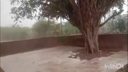 नाथद्वारा: नाथद्वारा में दिन में पड़ी तेज गर्मी, शाम होते ही बरसात ने किया मौसम को ठंडा