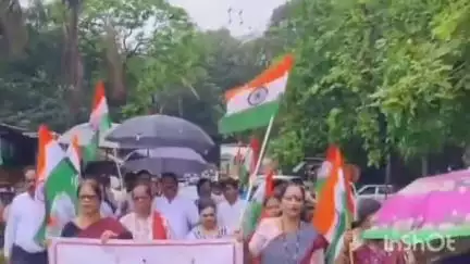 दोडामार्ग: दोडामार्ग शहरात 'ऑपरेशन सिंदूर तिरंगा रॅली' मोठ्या उत्साहात संपन्‍न : मान्‍यवरांची उपस्‍थिती