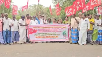 கண்டச்சிபுரம்: வீரபாண்டியில் ₹1½ கோடி நிலுவைத் தொகையை வழங்க கோரி மத்திய அரசை கண்டித்து விவசாயிகள் காலவரையற்ற கண்டன ஆர்ப்பாட்டம் #localissue