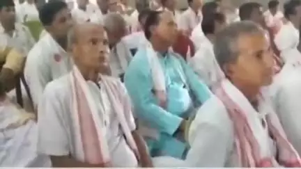 পশ্চিম নলবাৰী: চামতাত শ্ৰীমন্ত শঙ্কৰদেৱ সঙ্ঘ নলবাৰী জিলা শাখাৰ সভাপতি সম্পাদক সন্মিলন