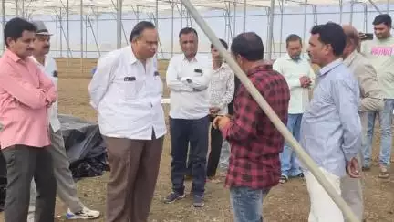 बिछुआ: बिछुआ के ग्राम खैरीमाली में पूर्व विधायक पं. रमेश दुबे ने पॉली हाउस का किया शुभारंभ