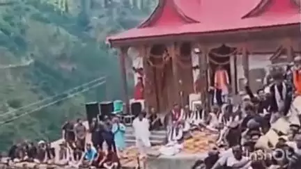 नेरवा: कडाहसन माता मंदिर शापडा में शांत महायज्ञ का विधिपथ रूप से समापन समारोह, ग्रामीणों ने किया