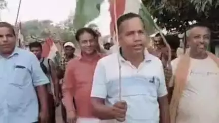 जामा: जामा प्रखंड के गांव में भाजपा ने निकाली तिरंगा सम्मान यात्रा, बड़ी संख्या में भाजपा नेता व कार्यकर्ता थे मौजूद
