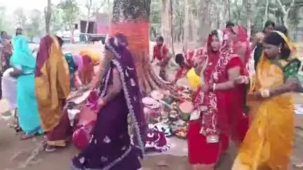 कुरडेग: प्रखंड क्षेत्र में महिलाओं ने विधि-विधान से की वट सावित्री पूजा
