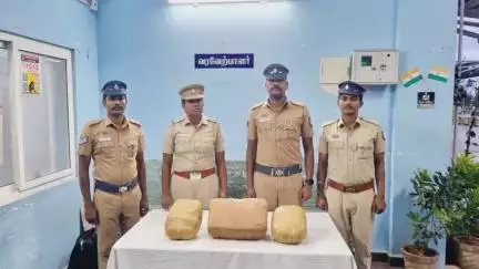கண்டச்சிபுரம்: விழுப்புரம் ரயில்வே நிலையத்தில் திருப்பதியிலிருந்து விரைவு ரயில் மூலமாக கடத்தி வந்த 10 கிலோ கஞ்சா பறிமுதல்