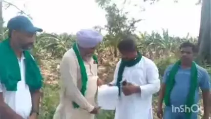 पलिया: पलिया तहसील में आए आंधी-तूफान से किसानों की केले की फसल हुई बर्बाद, किसान संगठन के पदाधिकारियों ने सौंपा ज्ञापन