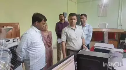 शाहपुर: कमिश्नर के. जी. तिवारी ने शाहपुर एसडीएम एवं तहसील कार्यालय का किया निरीक्षण
