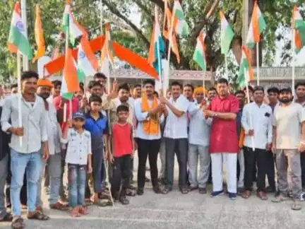 अलीराजपुर: जिले मे ऑपरेशन सिंदूर की सफलता पर जिले के भाजपा सोड़वा मंडल द्वारा निकाली गई तिरंगा यात्रा।#opretion sindoor