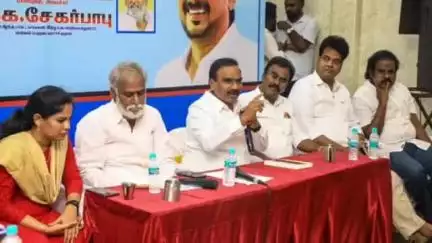 பெரம்பூர்: திரு.வி.க.நகர் சட்டமன்ற தொகுதியில் துணைப் பொதுச் செயலாளர் ஆ.ராசா தலைமையில் திமுக நிர்வாகிகள் ஆலோசனை கூட்டம்