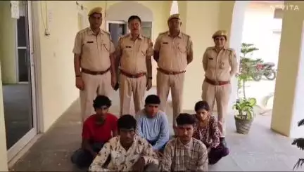 नीम का थाना: नीमकाथाना कोतवाली पुलिस ने अंतरराज्यीय गैंग के 5 नकबजनों को किया गिरफ्तार
