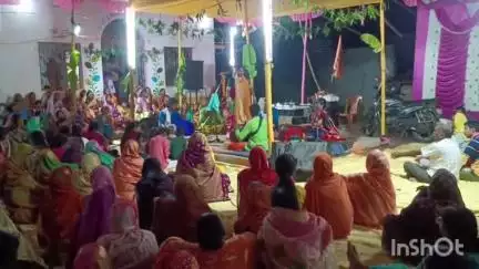 शिकारीपाड़ा: शिकारीपाड़ा के राधा कृष्ण मंदिर में 24 प्रहार अखंड हरी नाम संकीर्तन का आयोजन