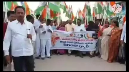 నకిరేకల్: నకిరేకల్ పట్టణంలోని ఆపరేషన్ సింధూర్ కు మద్దతుగా బిజెపి ఆధ్వర్యంలో తిరంగ ర్యాలీ