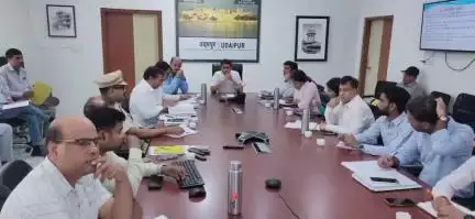 कोटड़ा: नमित मेहता की अध्यक्षता में कलेक्ट्रेट मिनी सभागार में जिला स्तरीय आपदा प्रबंधन समिति की बैठक