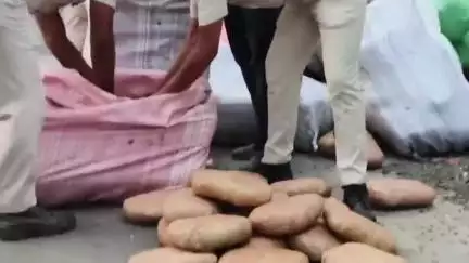 কৃষ্ণগঞ্জ: গোপন সূত্রে খবর পেয়ে ভাজন ঘাটের ইছামতী ব্রীজের রাস্তায় ৪০০ কেজি ২০০ গ্রাম গাঁজা উদ্ধার করলো কৃষ্ণগঞ্জ থানার পুলিশ