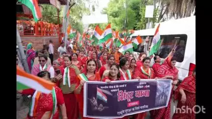 नाथद्वारा: ऑपरेशन सिंदूर की सफलता के बाद आज राजसमंद के नाथद्वारा में निकली तिरंगा यात्रा