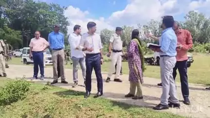 कटोरिया: बांका डीएम अंशुल कुमार ने कटोरिया के डिग्री कॉलेज के स्थल का किया निरीक्षण