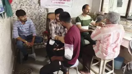 મેંદરડા: મેંદરડા માં વર્કપ્લેશ એરિયામાં એન.સી.ડી. દ્વારા આરોગ્ય ચકાસણી કરાઈ