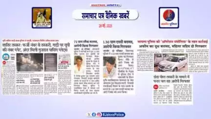 #जालोर : #समाचार पत्र #दैनिक खबरें :-