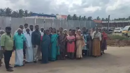 திருப்பூர் வடக்கு: நெருப்பெரிச்சல் பாறைக்குழியில் குப்பை கொட்ட அப்பகுதி பொதுமக்கள் எதிர்ப்பு #localissue