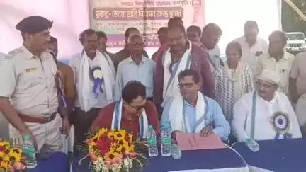 ডেবরা: দ্বারিকাপুরে দমকল কেন্দ্র তৈরির জন্য ডেবরা ভূমি দপ্তর জায়গা তুলে দিলো দমকল।বিভাগকে