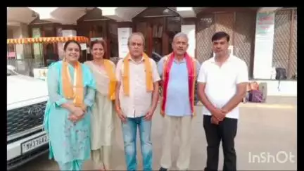 नाथद्वारा: नाथद्वारा में कांग्रेस नेता आरके ओझा का भव्य स्वागत
