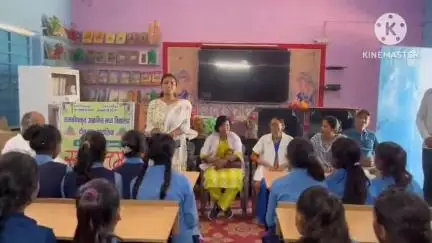 खोदावंदपुर: मध्य विद्यालय दौलतपुर नवटोलिया में बालिकाओं को मासिक धर्म के दौरान स्वच्छता प्रबंधन की जानकारी दी गई