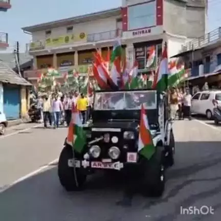 भोटा: बड़सर भाजपा द्वारा भोटा बाजार में सिंदूर ऑपरेशन के सफल होने पर वीर सैनिकों के सम्मान में निकली गई रैली ।#ऑपरेशन सिंदूर#