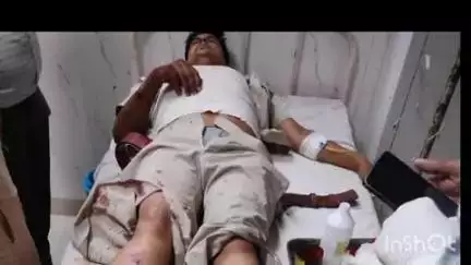 मनिया: तेरह पुलिया के पास पुलिस की गाड़ी को डंपर ने मारी टक्कर, 3 लोग घायल