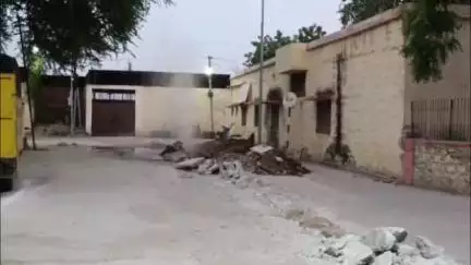 आबू रोड: आबूरोड के नगर पालिका के पास सीवरेज कार्य के दौरान गैस पाइपलाइन क्षतिग्रस्त, घटना के बाद मौके पर मचा हड़कंप