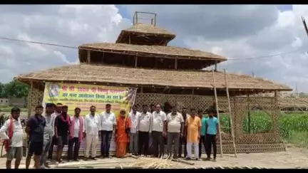 सहदेई बुजुर्ग: गनियारी में 5 जून से होने वाले नौ दिवसीय श्री श्री 1008 श्री विष्णु महायज्ञ की ज़ोर-शोर से तैयारी