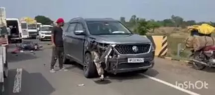 कोतमा: कोतमा नेशनल हाईवे पर बाइक और कार की टक्कर