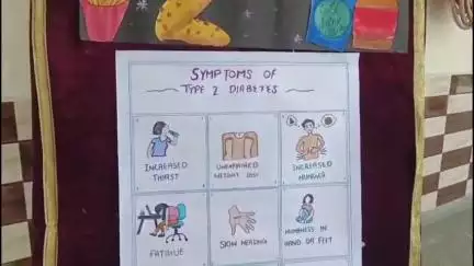 सन राइज पब्लिक स्कूल प्रतापनगर में शुगर बोर्ड स्थापित कर छात्रों को किया जागरूक
