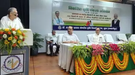 पूसा: केंद्रीय कृषि विश्वविद्यालय में भारत सरकार के विकसित कृषि संकल्प अभियान की हरी झंडी दिखाकर शुरुआत