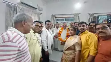 भानुप्रतापपुर: छत्तीसगढ़ योग आयोग बोर्ड के अध्यक्ष रूपनारायण सिन्हा भानुप्रतापपुर पहुंचे, भाजपा कार्यकर्ताओं ने किया भव्य स्वागत