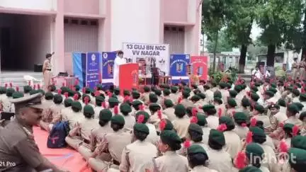 બોરસદ: બોરસદ સત્યાગ્રહ છાવણી ખાતે NCC કેમ્પ યોજાયો,પૂર્વ કેન્દ્રીય મંત્રીએ કેડેટ્સ સાથે સંવાદ કર્યો