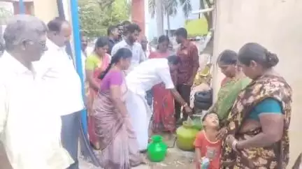 அரூர்: தீர்தமலை ரூ.36 இலட்சம் மதிப்பில் மேல்நிலை நீர்தேக்க தொட்டி அரூர் MLA சம்பத்குமார் திறப்பு,