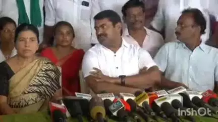 மதுரை தெற்கு: "கன்னடர்களுக்கு தமிழர் என்றாலே ஒரு வெறுப்பு கமல் பேசியதற்கு எதற்கு எதிர்க்கிறார்கள்" -சீமான் பேட்டி