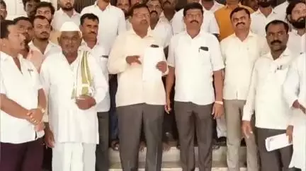 ಅಫಜಲ್ಪುರ: ಎಂಎಲ್‌ಸಿ ರವಿಕುಮಾರ್ ವಿರುದ್ಧದ ಅಟ್ರಾಸಿಟಿ ಕೇಸ್ ರದ್ದುಪಡಿಸುವಂತೆ ಆಗ್ರಹಿಸಿ ಪಟ್ಟಣದಲ್ಲಿ ಕೋಲಿ ಸಮಾಜ ಪ್ರತಿಭಟನೆ