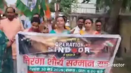 लालकुऑ: बिंदुखत्ता में देश के वीर जवानों के सम्मान में तिरंगा शौर्य सम्मान यात्रा का आयोजन