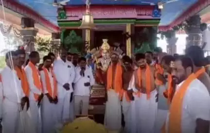 నాగిరెడ్డిపేట: తాండూర్ గ్రామంలో పెద్దమ్మ పెద్దిరాజుల కళ్యాణ వేడుకలు