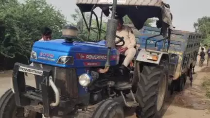 सतवास: सतवास थाना: खनिज विभाग की कार्रवाई, रेत से भरी एक ट्रैक्टर ट्रॉली जब्त