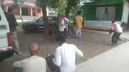 खरीफ महाभियान रथ 2025 के माध्यम से किसनो को कृषि से सम्बंधित योजना की जानकारी|