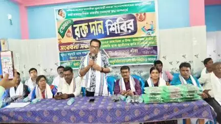 পটাশপুর ১: বড়হাট গ্রাম পঞ্চায়েত ও বড়হাট চেতনা প্রাথমিক বহুমুখী মহিলা সংঘ সমবায় সমিতি লিমিটেডের ব্যবস্থাপনায় রক্ত দান শিবির