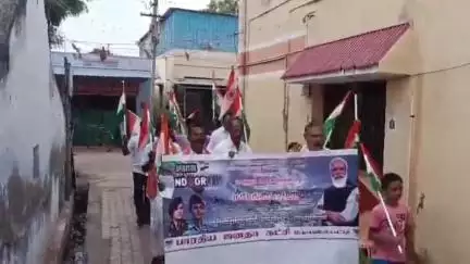 கோவில்பட்டி: நடராஜபுரம் பகுதியில் பாரதிய ஜனதா கட்சி சார்பில் ராணுவத்திற்கு நன்றி திரங்கா யாத்திரை