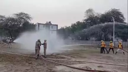 श्रीगंगानगर में मिलिट्री एरिया में एयर स्ट्राइक की सूचना पर प्रशासन और अधिकारियों ने कराई मॉक ड्रिल