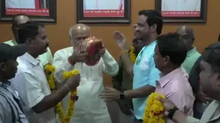 नागदा: नागदा में पूर्व कैबिनेट मंत्री शेखावत का स्वागत किया गया