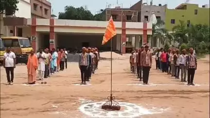जमुआ: सरस्वती शिशु विद्या मंदिर में वीर हिंदू विजेताओं के शौर्य प्रशिक्षण वर्ग का हुआ समापन