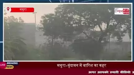 मथुरा-वृंदावन में बारिश बनी आफत, सड़कों पर भरा पानी, जाम से जूझे लोग
#मथुरा #वृंदावन #बारिश #सड़कों