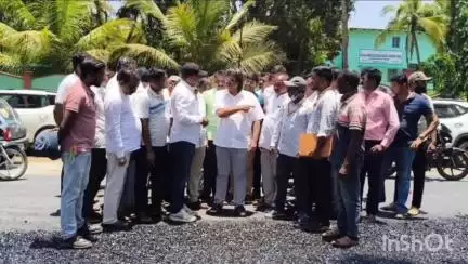 ಸೊರಬ: ಸೊರಬ-ಶಿರಾಳಕೊಪ್ಪ ರಸ್ತೆ ಕಾಮಗಾರಿ ವೀಕ್ಷಿಸಿದ ಸಚಿವ ಮಧು ಬಂಗಾರಪ್ಪ